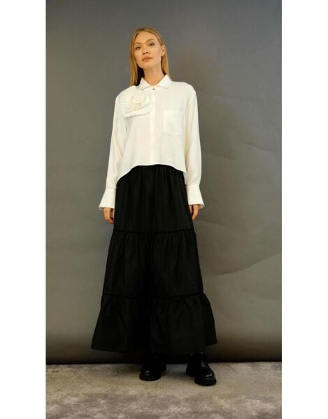 Yaka Gül Detay Gömlek