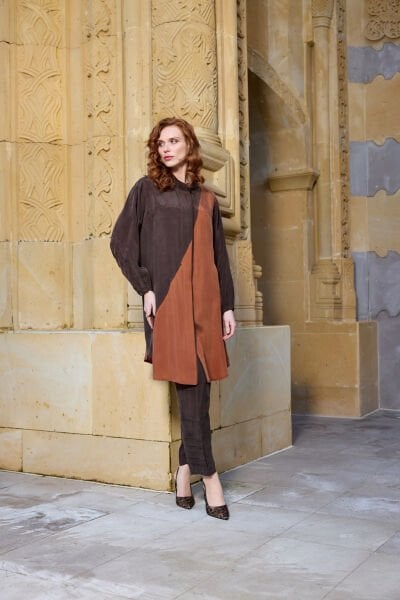 Cupro İki Renkli Gömlek