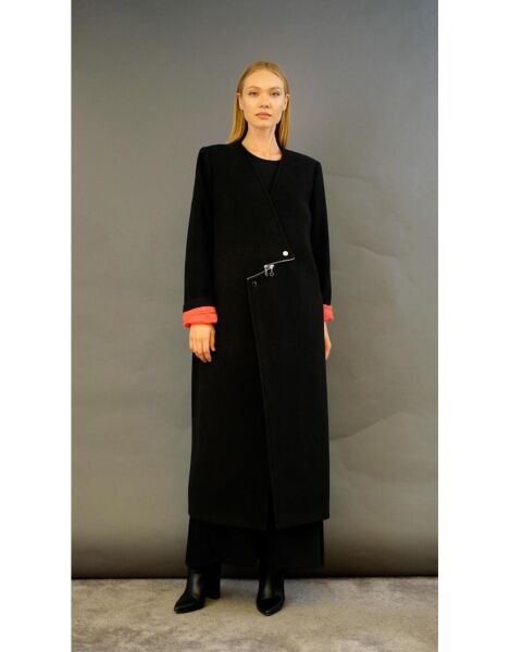 Fermuar Detaylı Kaban