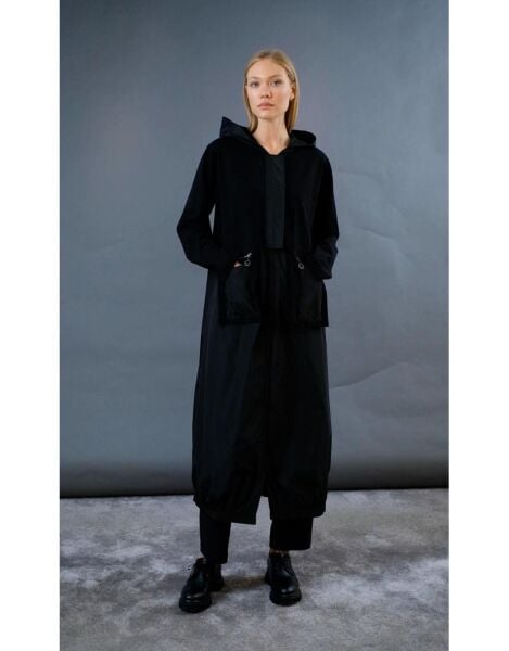 Kapüşonlu Paraşüt Kumaş Kap