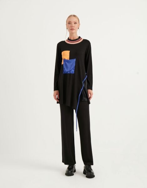 Cep Detaylı Asimetrik Takım