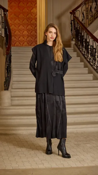 Keçe Yelekli Elbise